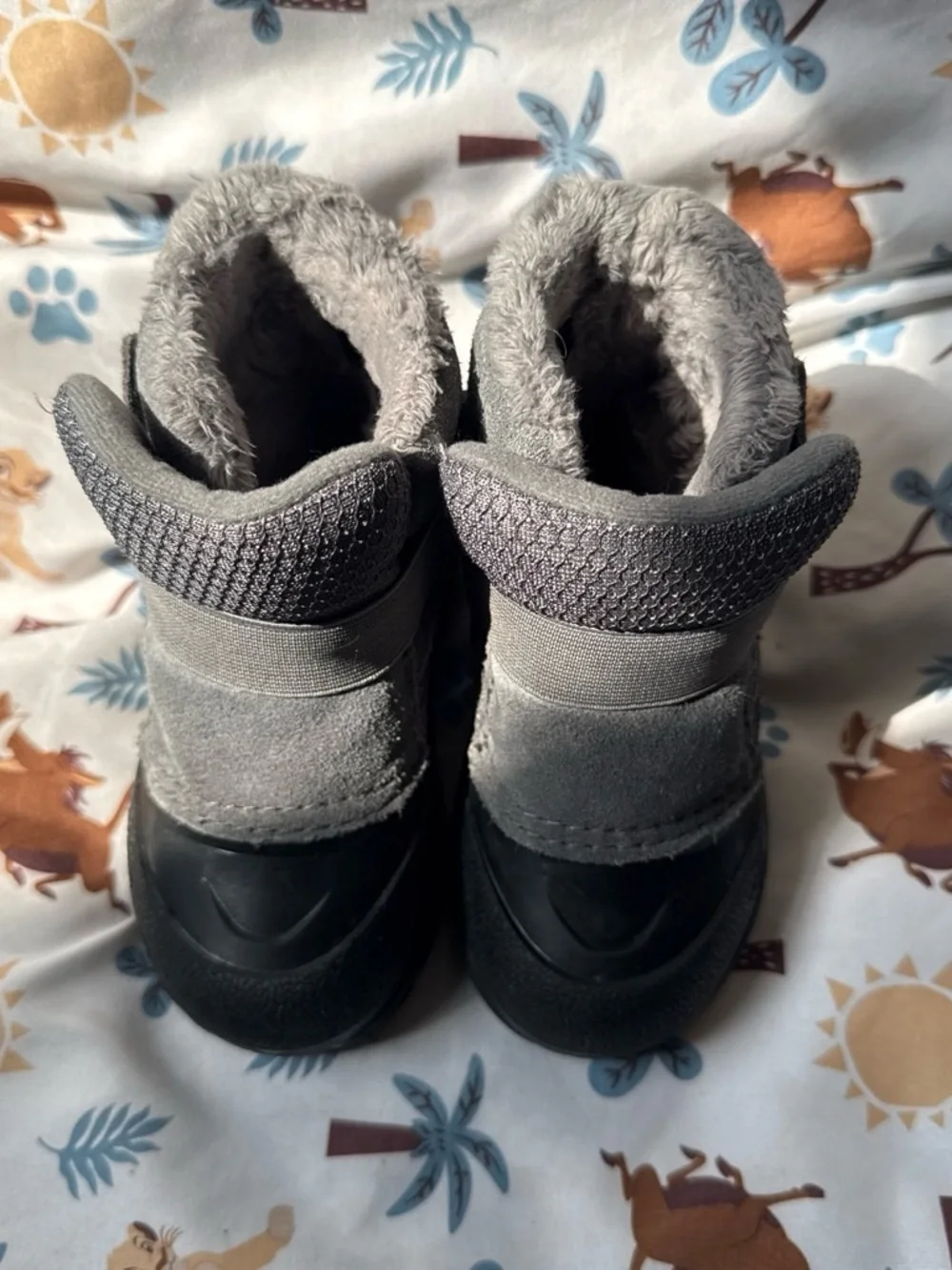 The North Face Kids Grey & Black Insulated Snow Boots